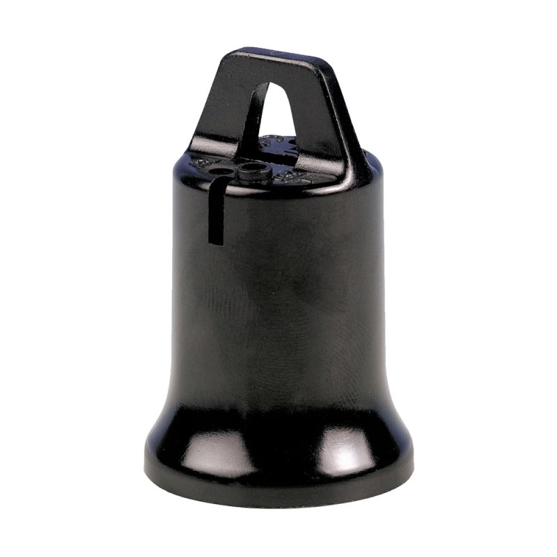 Portalámparas e-27 "provisional de obra" negro