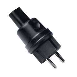 Clavija bipolar para cable rectangular de 5 x 11 mm