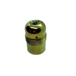 Portalámparas metálico latonado vintage e27