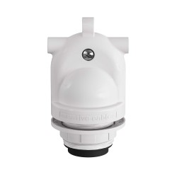Portalámparas e27 con gel para exterior doble salida ip65 blanco
