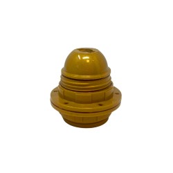 Portalámpras e27 asf todo rosca + 2 arandelas, oro brillante