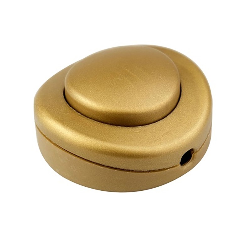 Interruptor eléctrico de pie, 2,5 a 250 v, oro