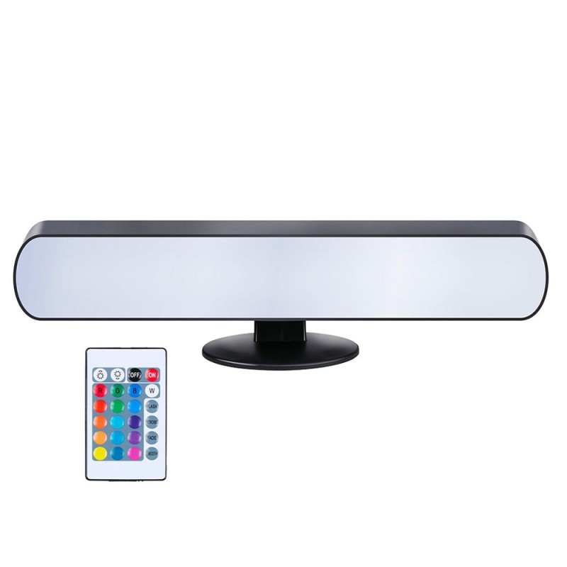 Lámpara led luz blanca y de colores con control remoto 24,5 x 3,5 x 4 cm