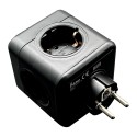 Clavija modular 5 tomas schuko 2p+t 16 a 3680 w 250 v~ negra compatible con ref 40292, 40293
