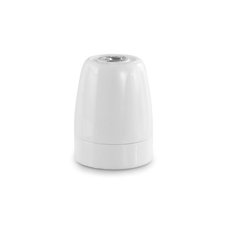 Portalamparas e27 porcelana serie vintage 4a 250v ø47x59mm blanco