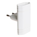 Adaptador doble 2p+t 10a 250 v~ blanco