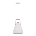 Lámpara de techo, colgante, e27, blanco + nickel, ø270 x 1200 mm