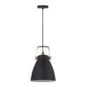Lámpara de techo, colgante, e27, negro + cobre, ø270 x 1200 mm