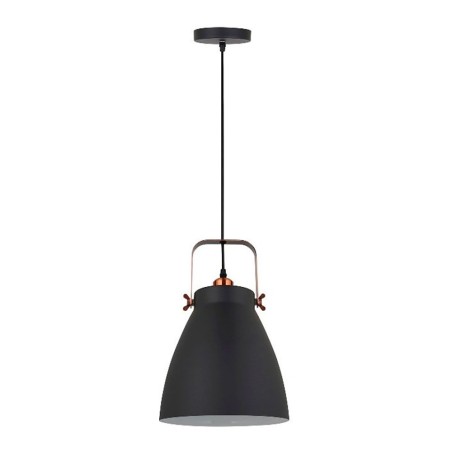 Lámpara de techo, colgante, e27, negro + cobre, ø270 x 1200 mm