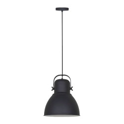 Lámpara de techo, colgante, e27, negra, ø320 x 1870 mm