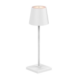 Lámpara de mesa led, tono regulable, 260 lm 3,3 w, recargable usb, blanca