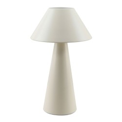 Lámpara de mesa, e27, tipo seta, color blanco roto, ø200 x 325 mm