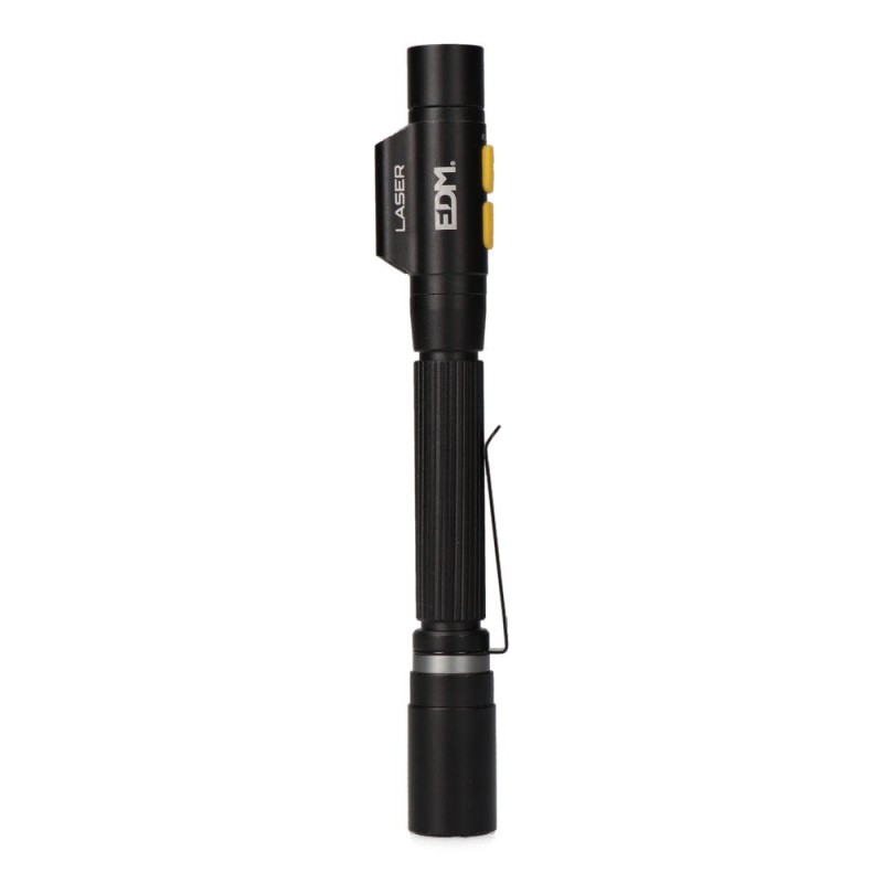 Linterna led/puntero laser strike, tipo pluma, recargable, 250 lm