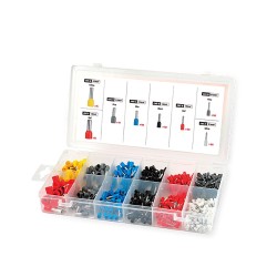 Caja punteras para cables, juego 800 piezas