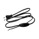 Conexión eléctrica con interruptor de mano, lfm 275/100-50, negro