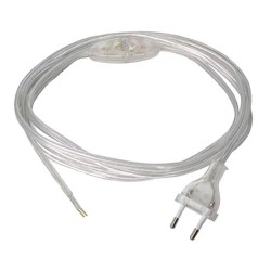 Conexión eléctrica con interruptor de mano, lfm 275/100-50, transparente