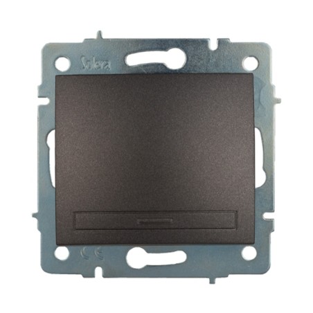Conmutador interruptor empotrar sin marco 10ax 250 v~ grafito