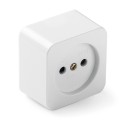Base de superficie cuadrada 16a 250 v, blanca