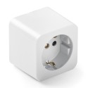 Base de superficie cuadrada tt 16a 250 v, blanca