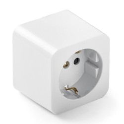 Base de superficie cuadrada tt 16a 250 v, blanca