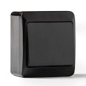 Conmutador estanco ip44, 16a 250 v, negro
