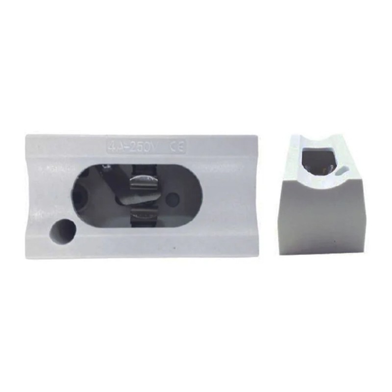 Portalámparas linestra, modelo s14s, blanco, 1 contacto, 6,5 x 3,5 x 3,4 cm