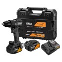 Taladro percutor sin escobillas mclaren xr 18 v ø13 mm, con 2 baterías 5 ah y cargador