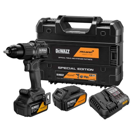 Taladro percutor sin escobillas mclaren xr 18 v ø13 mm, con 2 baterías 5 ah y cargador