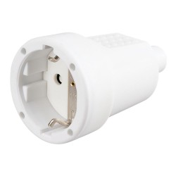 Base aérea goma schuko 2p+t 16a 250v~, blanca