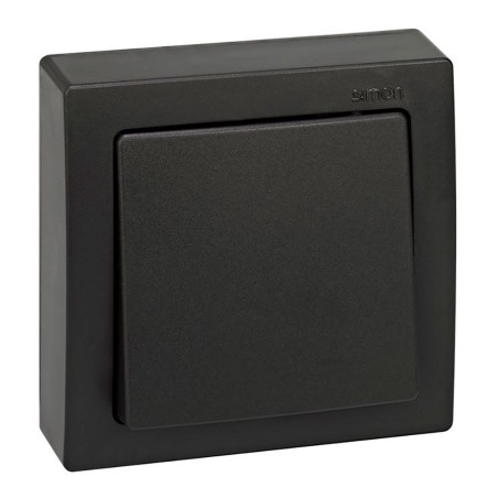 Conmutador superficie, 10ax 250v~, ip20, serie simon73 loft, grafito, retractilado