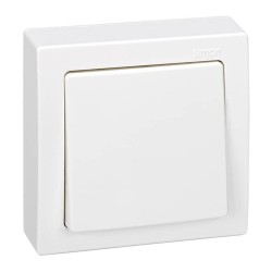Conmutador de cruce, superficie, 10 ax 250 v~, ip20, serie simon73 loft, blanco, retractilado