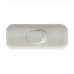 Interruptor de paso, plano, 2 a 250 v, blanco, retractilado