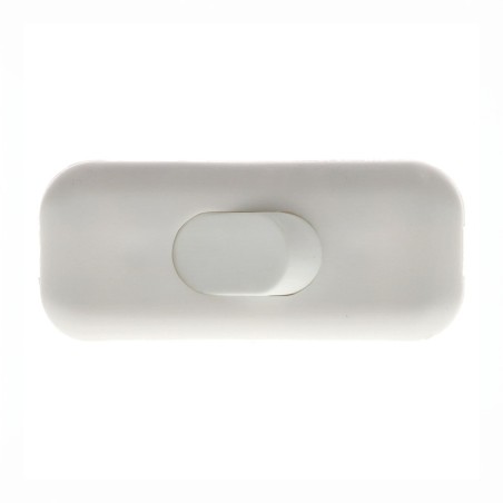 Interruptor de paso, plano, 2 a 250 v, blanco, retractilado