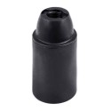 Portalámparas termoplástico liso e14, ø27 x 53 mm, negro
