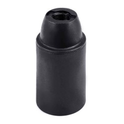 Portalámparas termoplástico liso e14, ø27 x 53 mm, negro