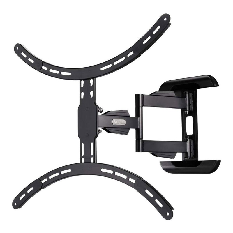 Soporte mural tv, negro, doble brazo articulado, de 37 a 75 pulg, carga máx. 45 kg