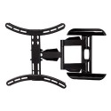 Soporte mural tv, negro, doble brazo articulado, de 32 a 65 pulg, carga máx. 35 kg