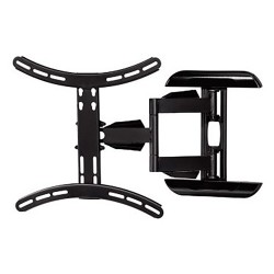 Soporte mural tv, negro, doble brazo articulado, de 32 a 65 pulg, carga máx. 35 kg