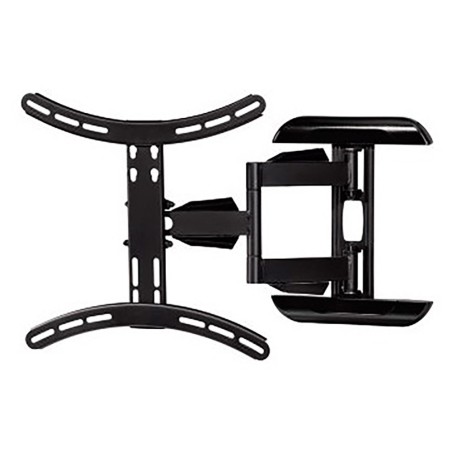 Soporte mural tv, negro, doble brazo articulado, de 32 a 65 pulg, carga máx. 35 kg