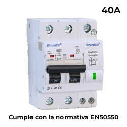 Iga 2p 40a c 10ka - proteccion contra sobretensiones permanente segun normativa en-50550