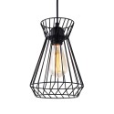 Lámpara de techo metalica e27 60w color negro ø19 x 26 x 130 cm